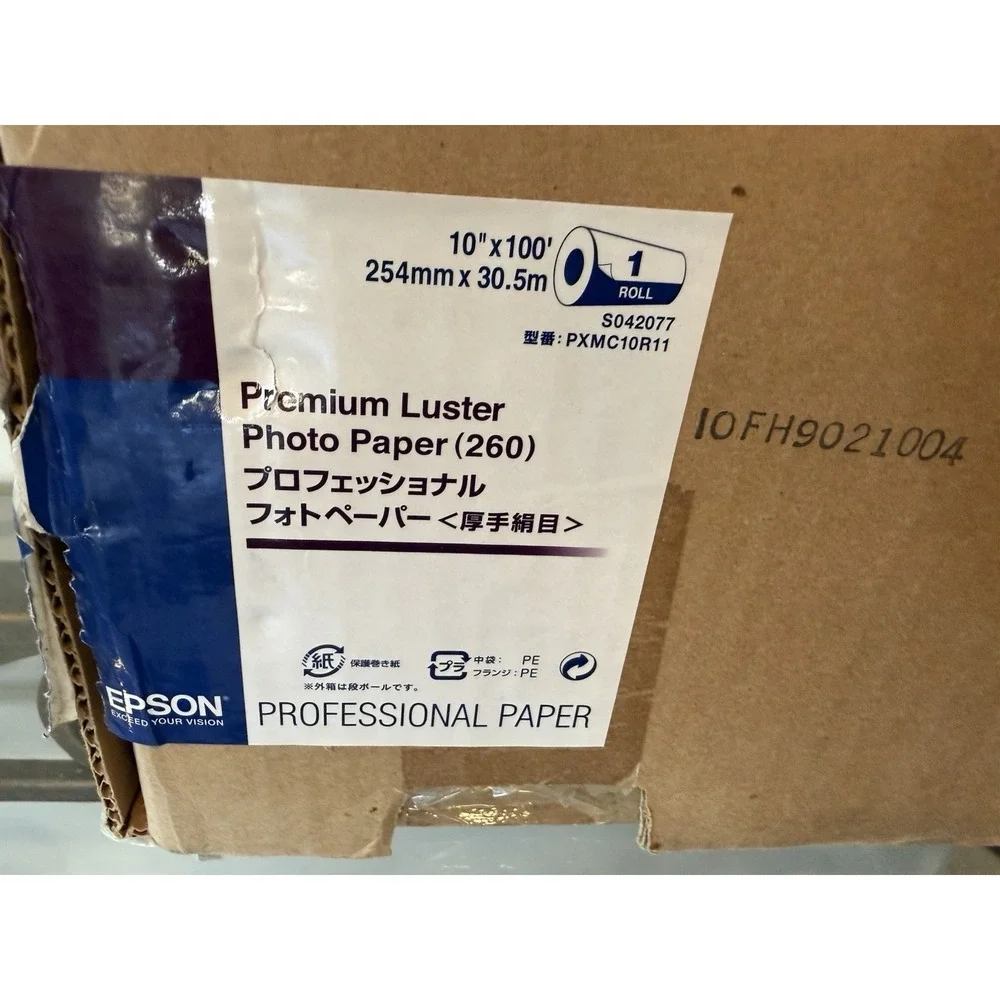 NEW Epson Premium Luster Photo Paper Roll 10x100 S042077 PXMC10R11 Open Box Roll